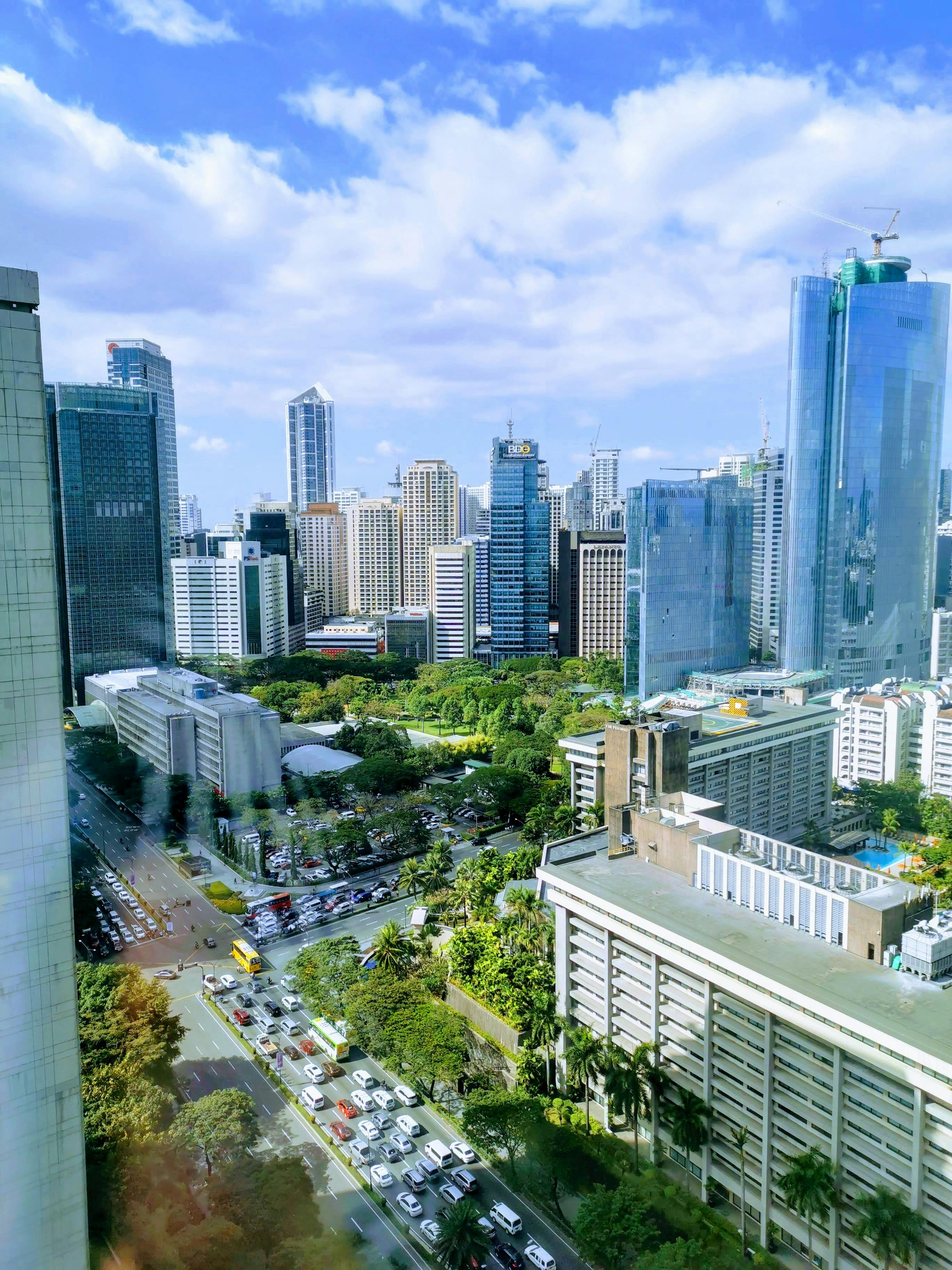 Manila skyline at dusk